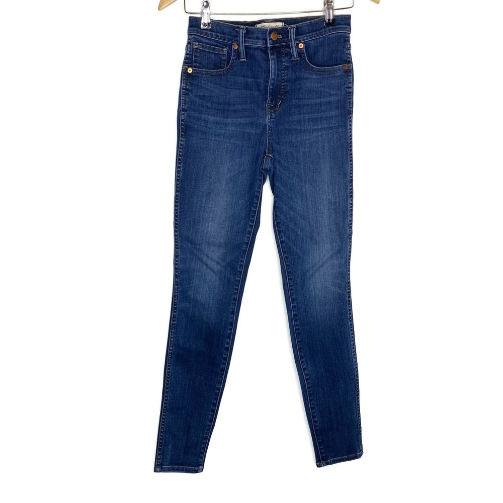 Madewell 10” High Rise Skinny Jeans Dark Wash Denim Size 26 Tall